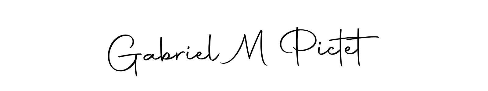 Similarly Autography-DOLnW is the best handwritten signature design. Signature creator online .You can use it as an online autograph creator for name Gabriel M Pictet. Gabriel M Pictet signature style 10 images and pictures png