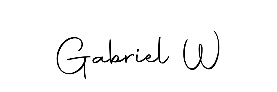 The best way (Autography-DOLnW) to make a short signature is to pick only two or three words in your name. The name Gabriel W include a total of six letters. For converting this name. Gabriel W signature style 10 images and pictures png