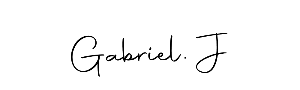 Similarly Autography-DOLnW is the best handwritten signature design. Signature creator online .You can use it as an online autograph creator for name Gabriel. J. Gabriel. J signature style 10 images and pictures png