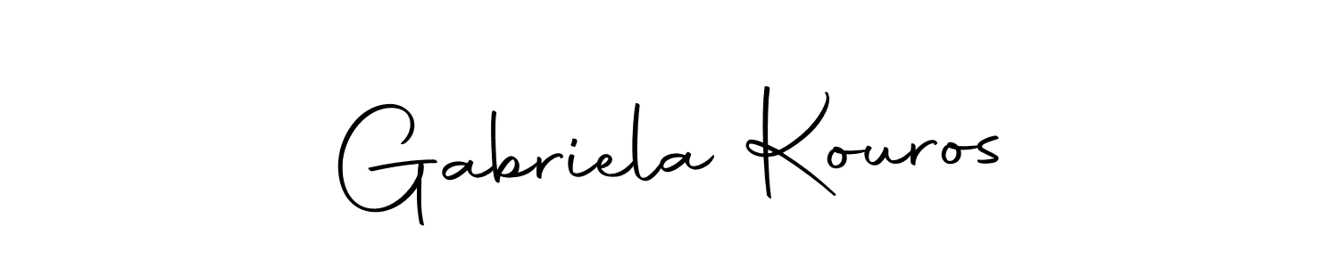 Use a signature maker to create a handwritten signature online. With this signature software, you can design (Autography-DOLnW) your own signature for name Gabriela Kouros. Gabriela Kouros signature style 10 images and pictures png