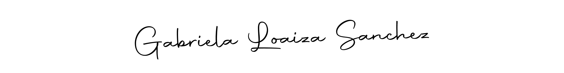 Create a beautiful signature design for name Gabriela Loaiza Sanchez. With this signature (Autography-DOLnW) fonts, you can make a handwritten signature for free. Gabriela Loaiza Sanchez signature style 10 images and pictures png