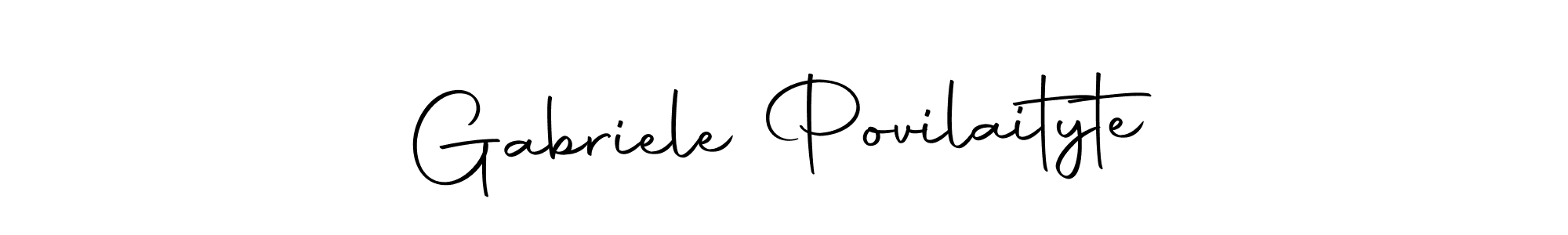 Here are the top 10 professional signature styles for the name Gabriele Povilaityte. These are the best autograph styles you can use for your name. Gabriele Povilaityte signature style 10 images and pictures png