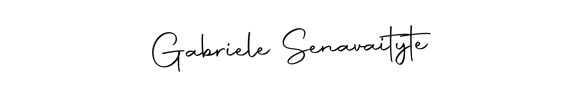 Make a beautiful signature design for name Gabriele Senavaityte. Use this online signature maker to create a handwritten signature for free. Gabriele Senavaityte signature style 10 images and pictures png
