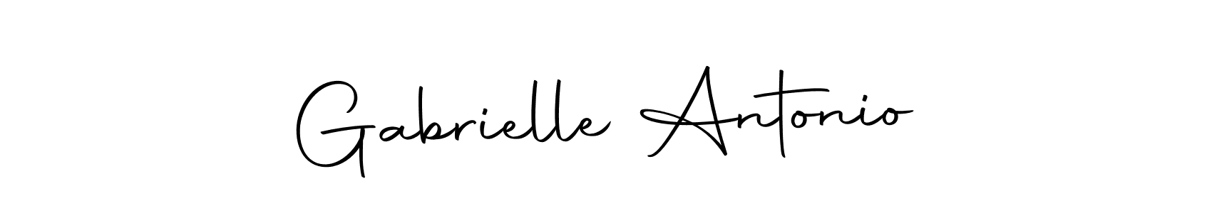 How to make Gabrielle Antonio name signature. Use Autography-DOLnW style for creating short signs online. This is the latest handwritten sign. Gabrielle Antonio signature style 10 images and pictures png