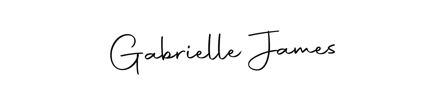 Gabrielle James stylish signature style. Best Handwritten Sign (Autography-DOLnW) for my name. Handwritten Signature Collection Ideas for my name Gabrielle James. Gabrielle James signature style 10 images and pictures png