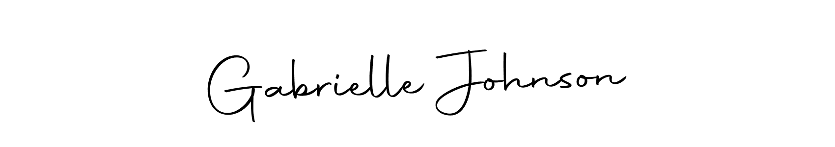 Make a beautiful signature design for name Gabrielle Johnson. Use this online signature maker to create a handwritten signature for free. Gabrielle Johnson signature style 10 images and pictures png