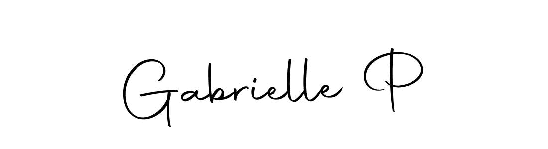 Gabrielle P stylish signature style. Best Handwritten Sign (Autography-DOLnW) for my name. Handwritten Signature Collection Ideas for my name Gabrielle P. Gabrielle P signature style 10 images and pictures png