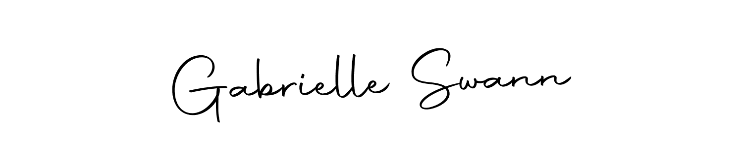 Design your own signature with our free online signature maker. With this signature software, you can create a handwritten (Autography-DOLnW) signature for name Gabrielle Swann. Gabrielle Swann signature style 10 images and pictures png