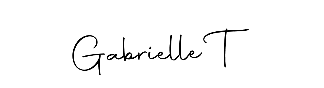 How to make Gabrielle T signature? Autography-DOLnW is a professional autograph style. Create handwritten signature for Gabrielle T name. Gabrielle T signature style 10 images and pictures png