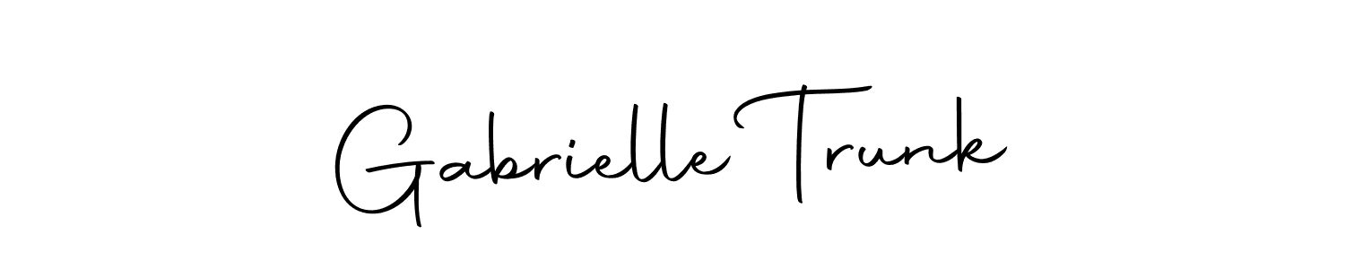 Gabrielle Trunk stylish signature style. Best Handwritten Sign (Autography-DOLnW) for my name. Handwritten Signature Collection Ideas for my name Gabrielle Trunk. Gabrielle Trunk signature style 10 images and pictures png