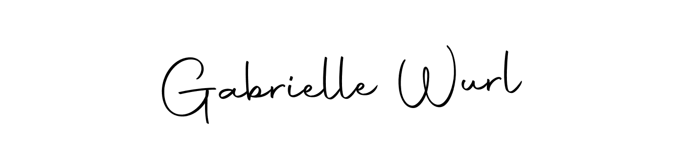 Make a beautiful signature design for name Gabrielle Wurl. With this signature (Autography-DOLnW) style, you can create a handwritten signature for free. Gabrielle Wurl signature style 10 images and pictures png