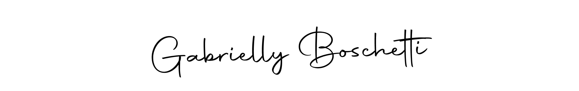Create a beautiful signature design for name Gabrielly Boschetti. With this signature (Autography-DOLnW) fonts, you can make a handwritten signature for free. Gabrielly Boschetti signature style 10 images and pictures png