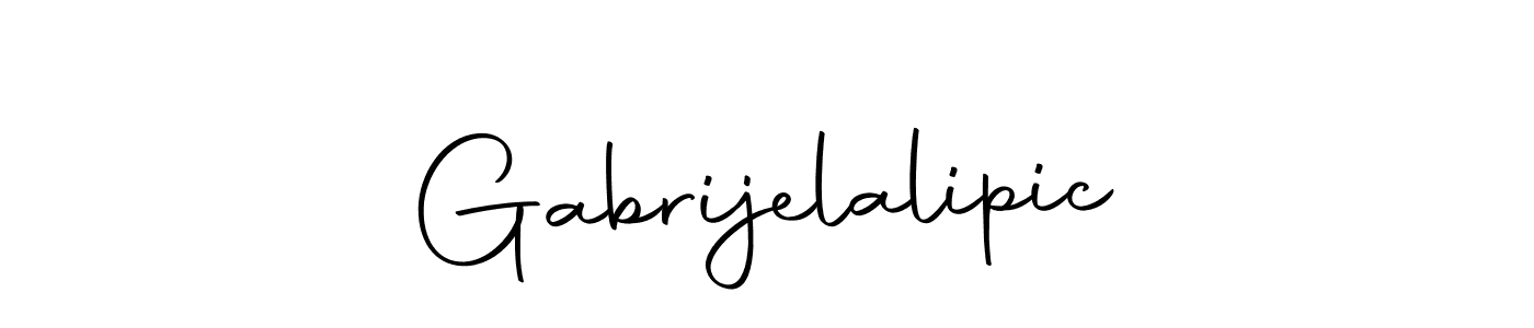 How to make Gabrijelalipic signature? Autography-DOLnW is a professional autograph style. Create handwritten signature for Gabrijelalipic name. Gabrijelalipic signature style 10 images and pictures png