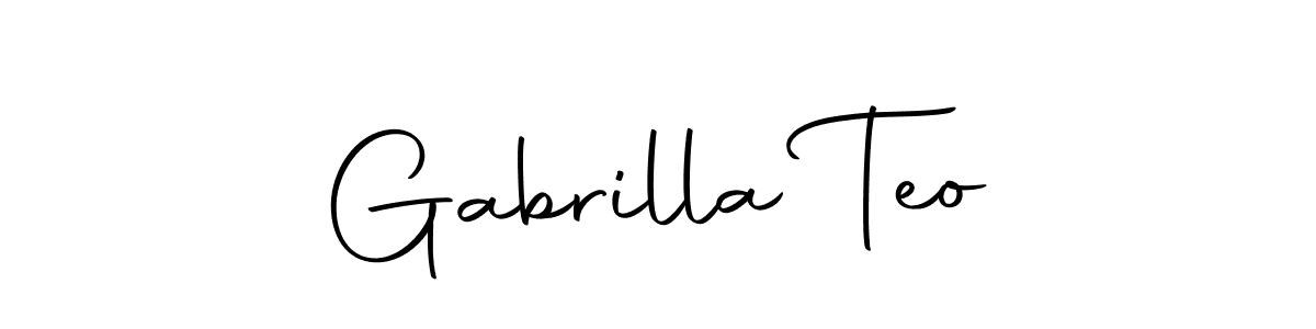 Also we have Gabrilla Teo name is the best signature style. Create professional handwritten signature collection using Autography-DOLnW autograph style. Gabrilla Teo signature style 10 images and pictures png