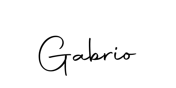 Gabrio stylish signature style. Best Handwritten Sign (Autography-DOLnW) for my name. Handwritten Signature Collection Ideas for my name Gabrio. Gabrio signature style 10 images and pictures png