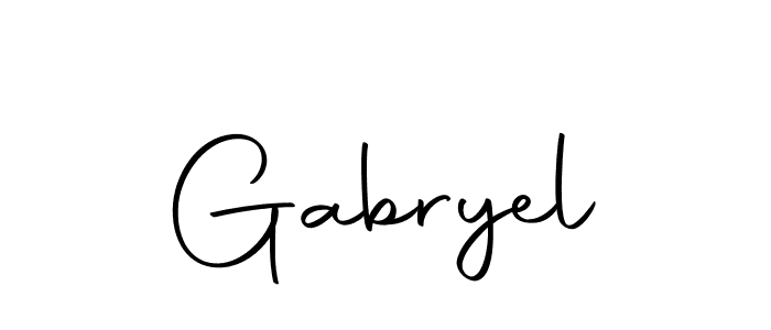 You should practise on your own different ways (Autography-DOLnW) to write your name (Gabryel) in signature. don't let someone else do it for you. Gabryel signature style 10 images and pictures png