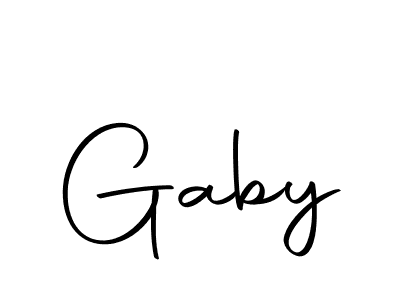 Create a beautiful signature design for name Gaby. With this signature (Autography-DOLnW) fonts, you can make a handwritten signature for free. Gaby signature style 10 images and pictures png
