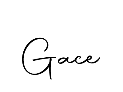 How to make Gace name signature. Use Autography-DOLnW style for creating short signs online. This is the latest handwritten sign. Gace signature style 10 images and pictures png