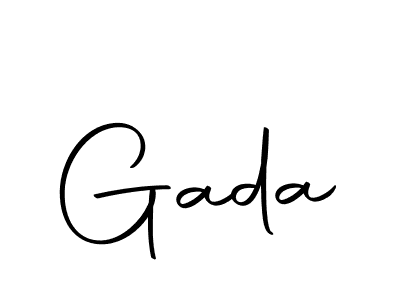 How to make Gada signature? Autography-DOLnW is a professional autograph style. Create handwritten signature for Gada name. Gada signature style 10 images and pictures png