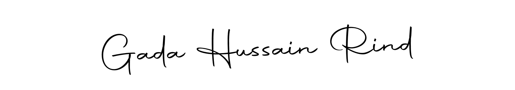 Use a signature maker to create a handwritten signature online. With this signature software, you can design (Autography-DOLnW) your own signature for name Gada Hussain Rind. Gada Hussain Rind signature style 10 images and pictures png