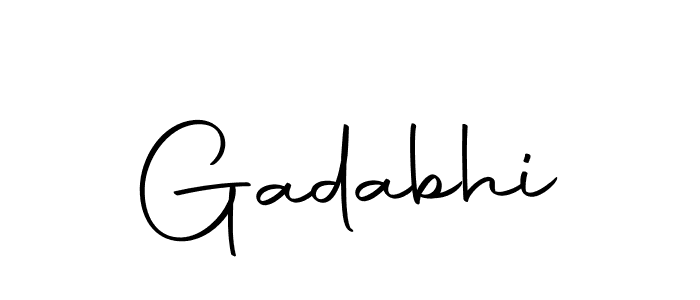 How to make Gadabhi signature? Autography-DOLnW is a professional autograph style. Create handwritten signature for Gadabhi name. Gadabhi signature style 10 images and pictures png