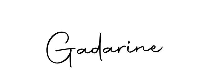 Create a beautiful signature design for name Gadarine. With this signature (Autography-DOLnW) fonts, you can make a handwritten signature for free. Gadarine signature style 10 images and pictures png