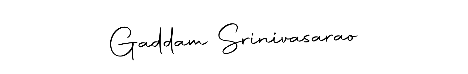 Make a short Gaddam Srinivasarao signature style. Manage your documents anywhere anytime using Autography-DOLnW. Create and add eSignatures, submit forms, share and send files easily. Gaddam Srinivasarao signature style 10 images and pictures png