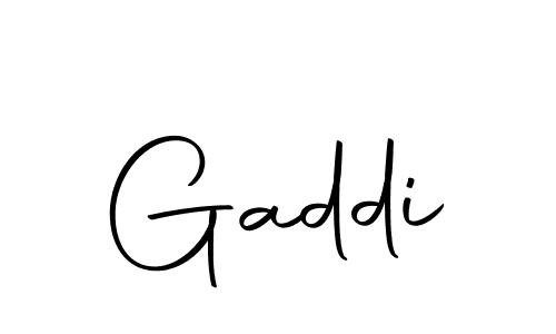 Create a beautiful signature design for name Gaddi. With this signature (Autography-DOLnW) fonts, you can make a handwritten signature for free. Gaddi signature style 10 images and pictures png