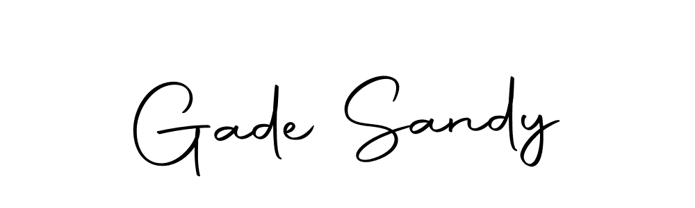 if you are searching for the best signature style for your name Gade Sandy. so please give up your signature search. here we have designed multiple signature styles  using Autography-DOLnW. Gade Sandy signature style 10 images and pictures png