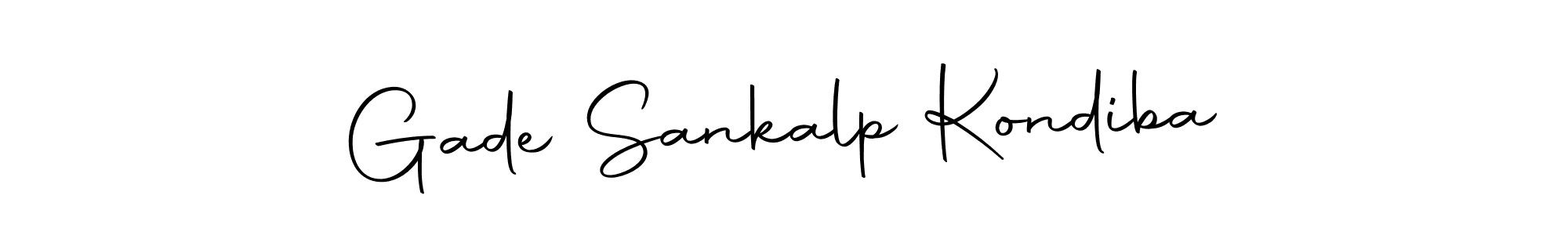 How to make Gade Sankalp Kondiba name signature. Use Autography-DOLnW style for creating short signs online. This is the latest handwritten sign. Gade Sankalp Kondiba signature style 10 images and pictures png