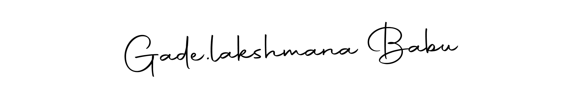 Autography-DOLnW is a professional signature style that is perfect for those who want to add a touch of class to their signature. It is also a great choice for those who want to make their signature more unique. Get Gade.lakshmana Babu name to fancy signature for free. Gade.lakshmana Babu signature style 10 images and pictures png