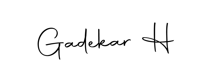 Similarly Autography-DOLnW is the best handwritten signature design. Signature creator online .You can use it as an online autograph creator for name Gadekar H. Gadekar H signature style 10 images and pictures png