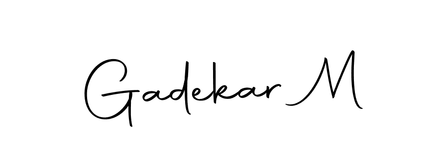 You can use this online signature creator to create a handwritten signature for the name Gadekar M. This is the best online autograph maker. Gadekar M signature style 10 images and pictures png