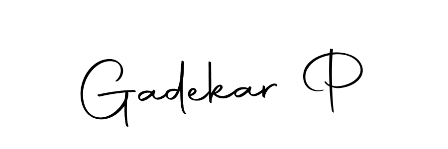 It looks lik you need a new signature style for name Gadekar P. Design unique handwritten (Autography-DOLnW) signature with our free signature maker in just a few clicks. Gadekar P signature style 10 images and pictures png