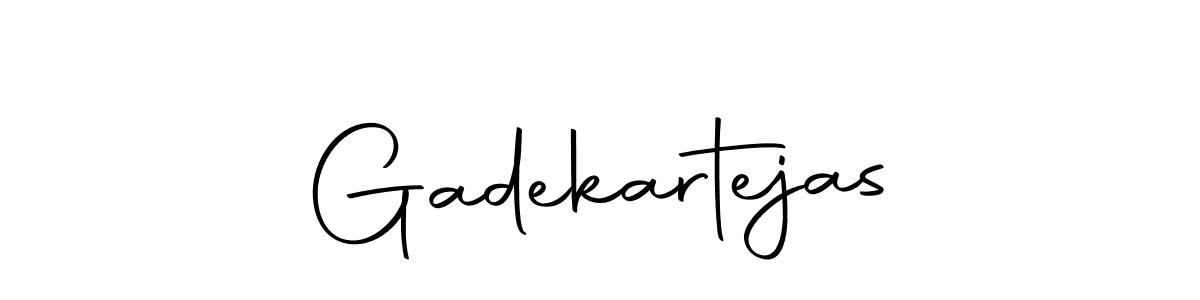 Create a beautiful signature design for name Gadekartejas. With this signature (Autography-DOLnW) fonts, you can make a handwritten signature for free. Gadekartejas signature style 10 images and pictures png