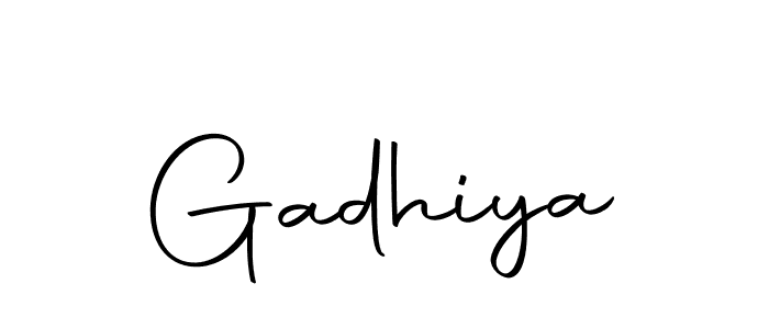 Make a beautiful signature design for name Gadhiya. With this signature (Autography-DOLnW) style, you can create a handwritten signature for free. Gadhiya signature style 10 images and pictures png