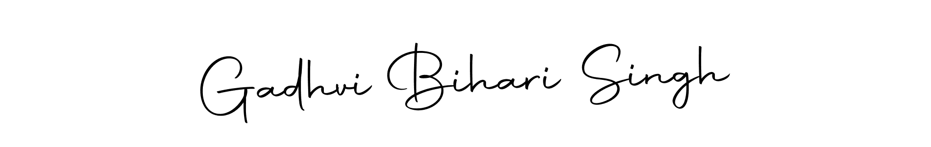 Autography-DOLnW is a professional signature style that is perfect for those who want to add a touch of class to their signature. It is also a great choice for those who want to make their signature more unique. Get Gadhvi Bihari Singh name to fancy signature for free. Gadhvi Bihari Singh signature style 10 images and pictures png