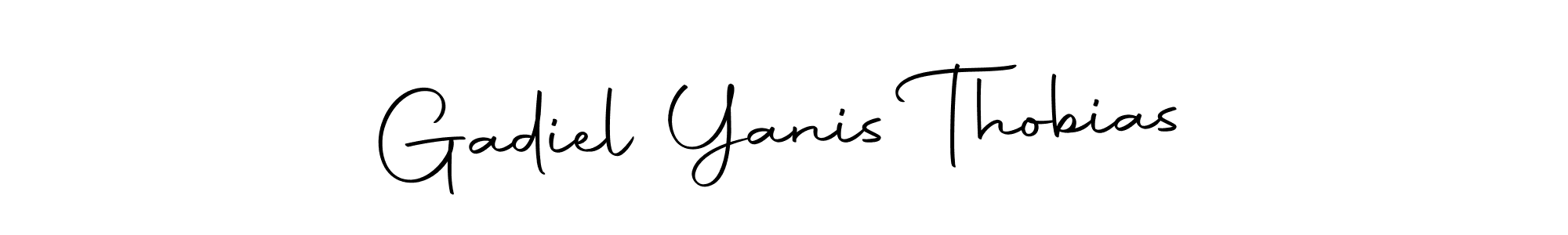 Make a short Gadiel Yanis Thobias signature style. Manage your documents anywhere anytime using Autography-DOLnW. Create and add eSignatures, submit forms, share and send files easily. Gadiel Yanis Thobias signature style 10 images and pictures png