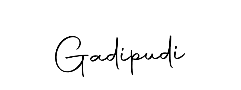 Make a beautiful signature design for name Gadipudi. With this signature (Autography-DOLnW) style, you can create a handwritten signature for free. Gadipudi signature style 10 images and pictures png