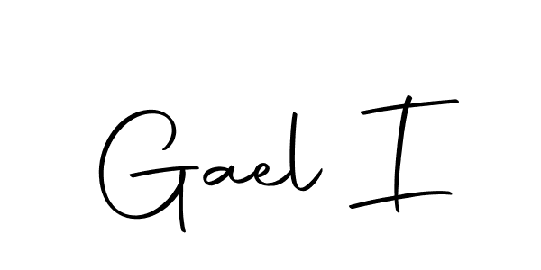 How to make Gael I name signature. Use Autography-DOLnW style for creating short signs online. This is the latest handwritten sign. Gael I signature style 10 images and pictures png