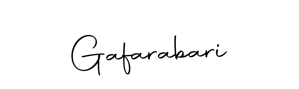 Gafarabari stylish signature style. Best Handwritten Sign (Autography-DOLnW) for my name. Handwritten Signature Collection Ideas for my name Gafarabari. Gafarabari signature style 10 images and pictures png