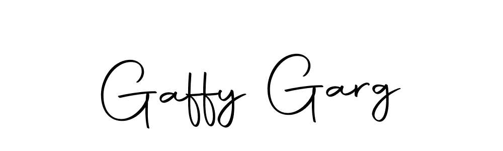Create a beautiful signature design for name Gaffy Garg. With this signature (Autography-DOLnW) fonts, you can make a handwritten signature for free. Gaffy Garg signature style 10 images and pictures png