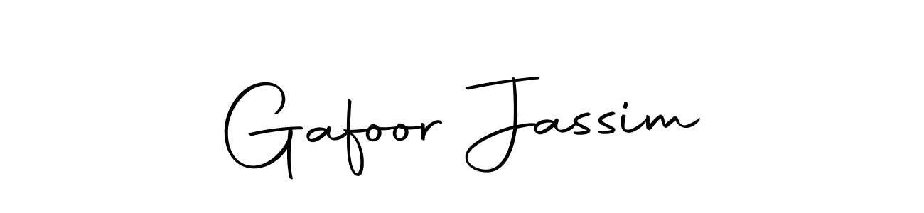 Use a signature maker to create a handwritten signature online. With this signature software, you can design (Autography-DOLnW) your own signature for name Gafoor Jassim. Gafoor Jassim signature style 10 images and pictures png