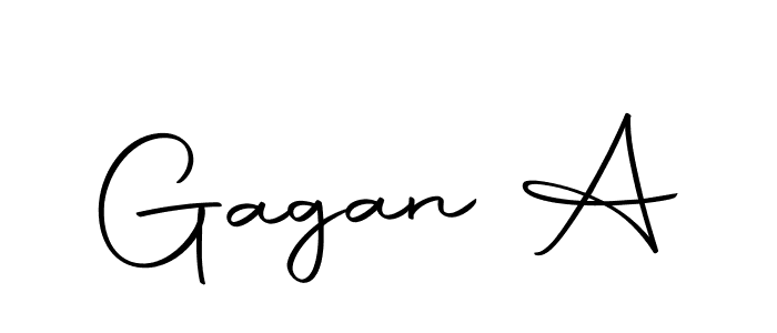 Also we have Gagan A name is the best signature style. Create professional handwritten signature collection using Autography-DOLnW autograph style. Gagan A signature style 10 images and pictures png