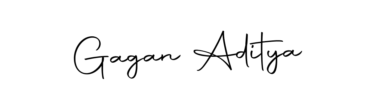 How to make Gagan Aditya name signature. Use Autography-DOLnW style for creating short signs online. This is the latest handwritten sign. Gagan Aditya signature style 10 images and pictures png
