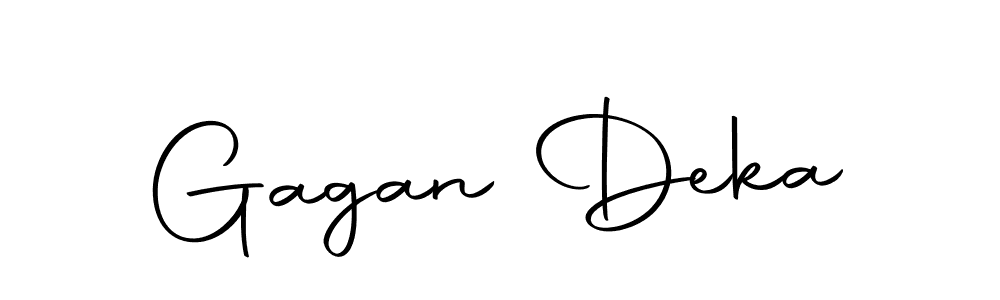 Create a beautiful signature design for name Gagan Deka. With this signature (Autography-DOLnW) fonts, you can make a handwritten signature for free. Gagan Deka signature style 10 images and pictures png