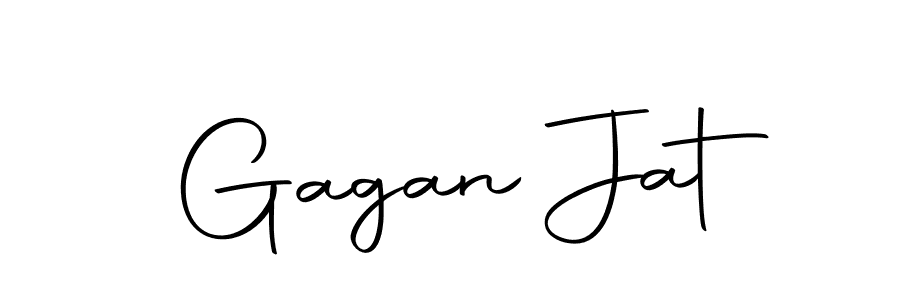 Also we have Gagan Jat name is the best signature style. Create professional handwritten signature collection using Autography-DOLnW autograph style. Gagan Jat signature style 10 images and pictures png