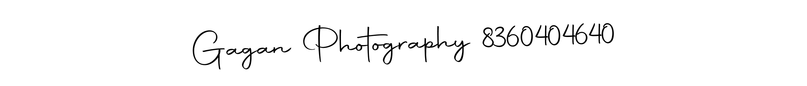 Design your own signature with our free online signature maker. With this signature software, you can create a handwritten (Autography-DOLnW) signature for name Gagan Photography 8360404640. Gagan Photography 8360404640 signature style 10 images and pictures png