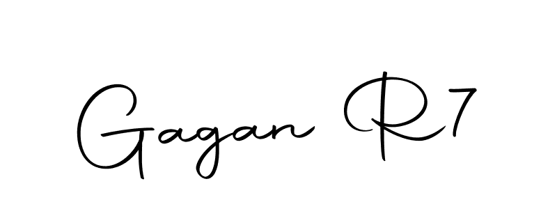 Use a signature maker to create a handwritten signature online. With this signature software, you can design (Autography-DOLnW) your own signature for name Gagan R7. Gagan R7 signature style 10 images and pictures png