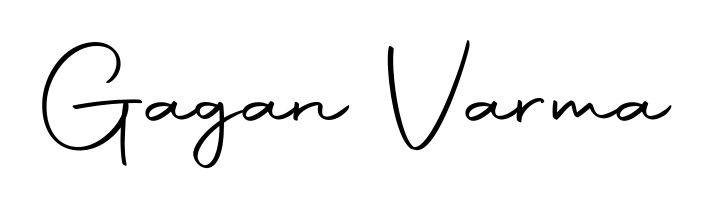 Personalize your online presence with Gagan Varma signature rendered in elegant Autography-DOLnW font. Great for website footers and blogs. Gagan Varma signature style 10 images and pictures png